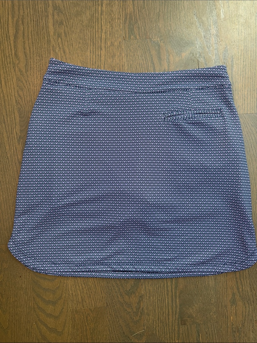 Peter Millar Golf Skort Size M Navy Geometric Print UPF 50+ Performance - Picture 4 of 6